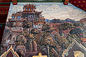 Detail from a mural painting with a 'Ramakien' motif - Thai version of the Indian Ramayana - from the temple complex of the Emerald Buddha, Bangkok (late 18th century) 